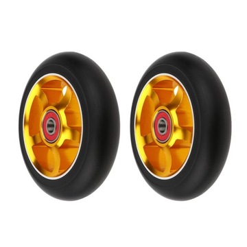 Набор из 2 самокатов 100 мм/3,9 дюйма, золотистый.