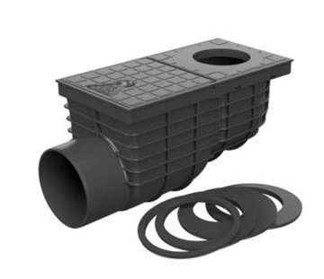 Отстойник желоба Очиститель желобов DN110 черный