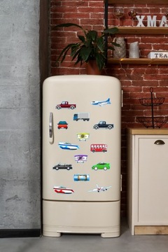 Magnesy na lodówkę dla dzieci zestaw2S AUTA