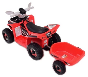 АККУМУЛЯТОРНЫЙ КВАДРАВИД ДОРОЖНЫЙ С ПРИЦЕПОМ И МЕГАФОНОМ XMX630T