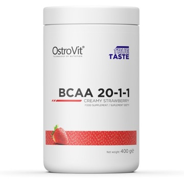 OSTROVIT BCAA 20-1-1 400 G KREMOWEJ TRUSKAWKI