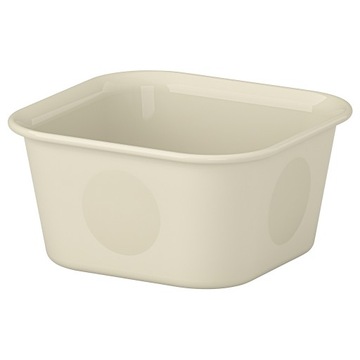 IKEA NOJIG Organizer, pudełko, beżowy 10x10x5 cm