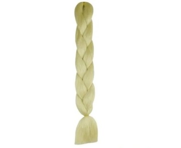 WARKOCZ Włosy syntetyczne kolorowe warkoczyki dredy pasemka 60 CM blond