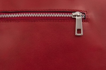 BORDOWA WŁOSKA SKÓRZANA TOREBKA shopper bag SKÓRA NATURALNA TORBA