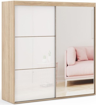 VALBO – Szafa przesuwna z lacobel 160 cm NA WYMIAR