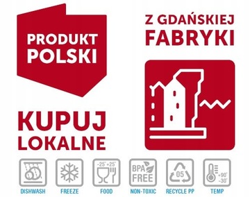 Pudełko Pojemnik plastikowy z pokrywką Moxom 0,5l