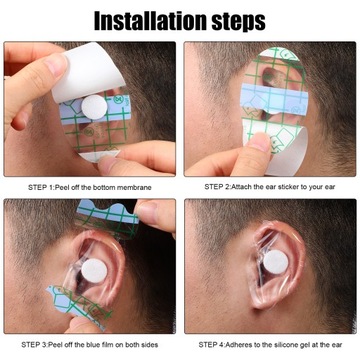 100 шт. водонепроницаемые наклейки на уши для детей, плавающих