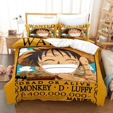 Комплект постельного белья из трех предметов из серии One Piece Luffy.