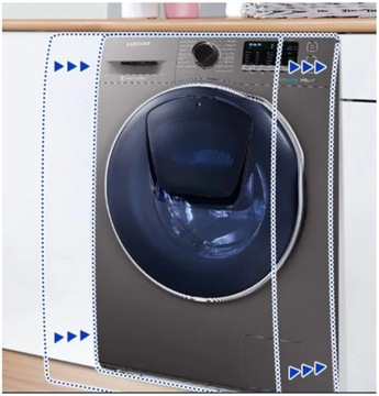 Стирально-сушильная машина Samsung WD8NK52E0ZX 8/5кг AddWash