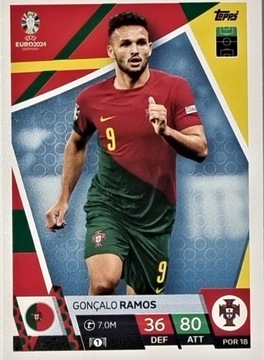 EURO 2024 TOPPS MATCH ATTAX POR 18 GONCALO RAMOS PORTUGALIA