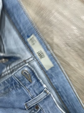 Topshop jamie spodnie jeans rurki DZIURY 38 30