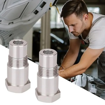 2x ПРЯМОЙ ЭМУЛЯТОР ЛЯМБДА-ЗОНДА Нержавеющая сталь с сетчатым фильтром EURO4 EURO5 EURO6