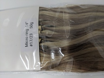 Hetto Micro Ring Натуральные волосы 35 см #17/23