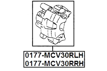 FEBEST ТОРМОЗНОЙ СУППОРТ ЗАДНИЙ ПРАВЫЙ TOYOTA CAMRY ACV30 31.MCV30