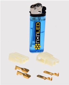 10x KONEKTOR ZŁĄCZE DWUKROTNE KOSTKA 2 PIN do LAMP