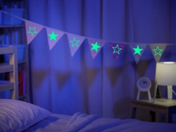 Светящиеся флуоресцентные звезды 30 см