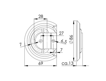 Ручка напольного ручка, исправляя нагрузку на ремень прицепа