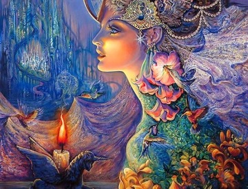 Obraz MALOWANIE PO NUMERACH RAMA W ZESTAWIE 50x40 Królowa Kolibry