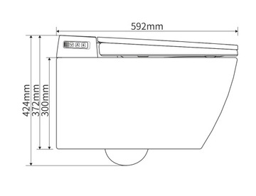 Унитаз-биде BERNSTEIN 540 PRO - сушка - поглощение запахов - светодиодный
