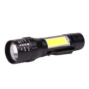 LATARKA TAKTYCZNA LED COB ZOOM XML T6 USB