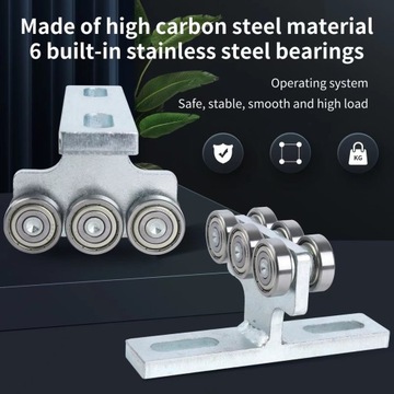 4 шт. подъемная тележка 6-колесная тележка Т-образного типа, роликовое сборочное оборудование для DIY