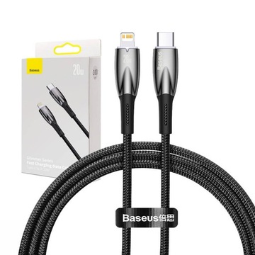 КАБЕЛЬ BASEUS STRONG ДЛЯ IPHONE USB TYPE C КАБЕЛЬ ДЛЯ LIGHTNING PD QC 20 Вт 1 м