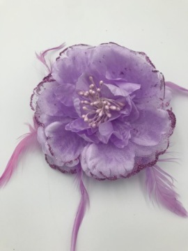 Брошь-цветок из ткани