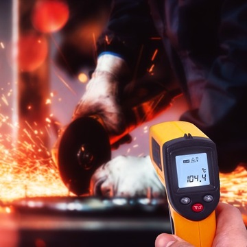 ПИРОМЕТР, БЕСКОНТАКТНЫЙ ЛАЗЕРНЫЙ ТЕРМОМЕТР -50 +400°C