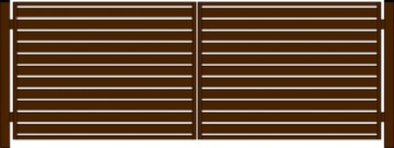 BRAMA WJAZDOWA DWUSKRZYD. WALL 100 5 M /100 cm RAL