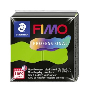 Пластилін маса для ліплення Fimo Професійний кубик 57 г - світло зелена