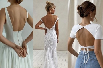 DAMSKIE BODY BEZ PLECÓW BIUSTONOSZ STRINGI MODELUJĄCE DUŻY DEKOLT BIAŁE L