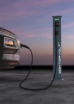 Отдельно стоящая зарядная станция. 22 кВт тип 2 RFID 8737