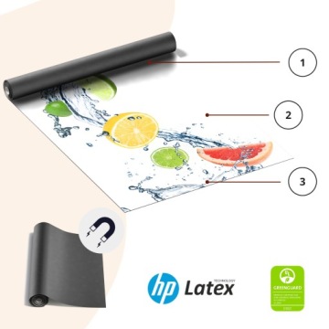 Магнитный коврик для холодильника Кофейные зерна на деревянном фоне 3D Сделано по мерке