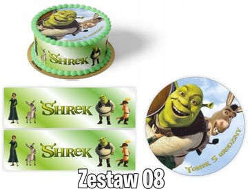 Zestaw Opłatek SHREK Z IMIENIEM +2 OBWOLUTY