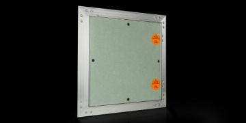 Ревизионный люк алюминий KRAL2, доска K-G 20x20см