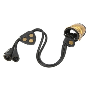 Кольцо для защиты большого пальца из латуни и кожи для стрельбы из лука