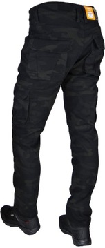 Spodnie OCIEPLANE Czarne MORO Stretch W 39 L32