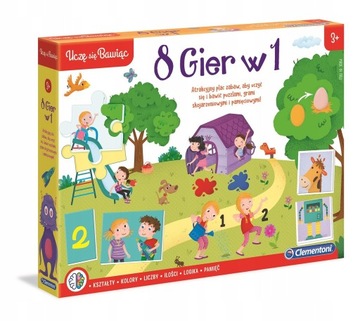 CLEMENTONI 8 GIER W 1 PLAC ZABAW 50089