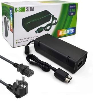 NOWY ZASILACZ KONSOLA XBOX 360 SLIM 135W