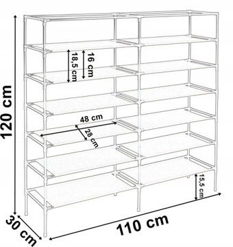 Гардероб для обуви Gabi - клетчатый узор