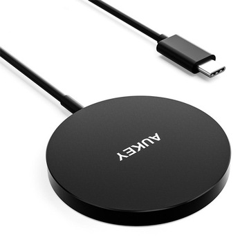 Aukey Ładowarka MagSafe Qi 15W, do iPhone 12/13/14