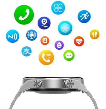 МУЖСКИЕ СМАРТ-ЧАСЫ NFC МЕНЮ ИНДУКЦИИ ВЫЗОВА PL 2 РЕМЕШКА RNCE99 SPORT