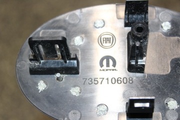 ELELKTRICKÝ ELEKTR. ZNAKY ZNAK NÁRAZNÍKU FIAT 500