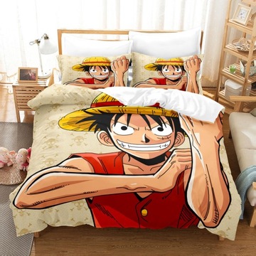 Комплект постельного белья из трех предметов из серии One Piece Luffy.