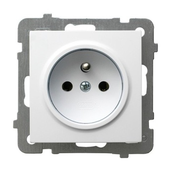 OSPEL AS gniazdo pojedyncze z/u biały