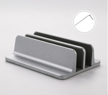 Двойная алюминиевая подставка для ноутбука MacBook СЕРОГО цвета