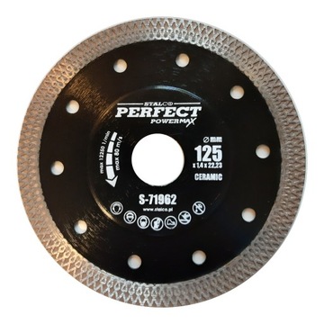 TARCZA DIAMENTOWA DO CERAMIKI GRESU GLAZURY 125mm