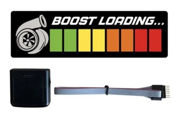 Naklejka LED Elektryczna Panel BOOST LOADING na szybę samochodu