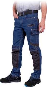 ELASTYCZNE rozciągliwe SPODNIE ROBOCZE JEANS