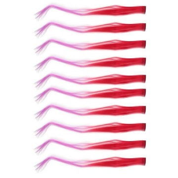 10 шт. Цветные зажимы для волос Gradient Long